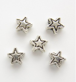 Small Star Spacer Beads
